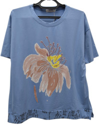 Футболки женские БАТАЛ оптом 03754816 750-102