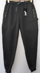 Спортивные штаны мужские на флисе (gray) оптом 03192746 112-4