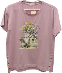 Футболки женские БАТАЛ оптом 19674502 8211-60