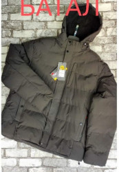 Куртки зимние мужские БАТАЛ на меху (хаки) оптом Китай 19680437 01-5
