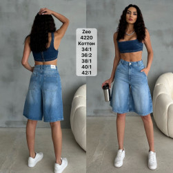 Шорты джинсовые женские ZEO BASIC оптом 79532841 4220-9