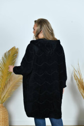 Кардигани жіночі БАТАЛ (black) оптом