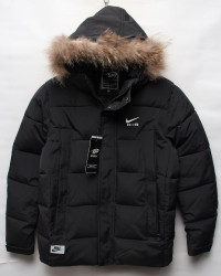 Куртки зимние мужские на меху (черный) оптом 70384526 8825-5