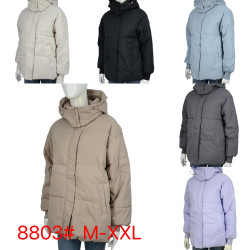 Куртки демисезонные женские (серый) оптом 49805231 8803-9