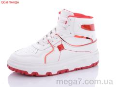Кроссовки, QQ shoes оптом BK72 white-red