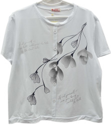 Футболки женские БАТАЛ оптом 48051693 8166-9