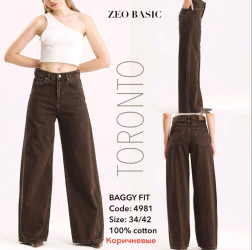 Джинсы женские ZEO BASIC оптом 81973452 4981-198