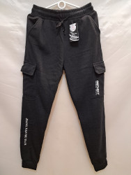 Спортивные штаны мужские на флисе (gray) оптом 90361825 2092-20