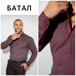 Рубашки мужские БАТАЛ оптом 76381249 Б3320 -5