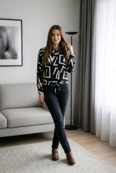 Блузки женские БАТАЛ оптом 65390417 773-55