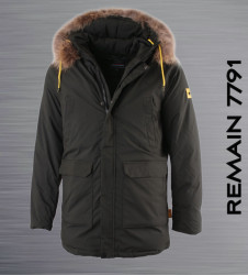 Куртки зимние мужские REMAIN (хаки) оптом 59863724 7791-38