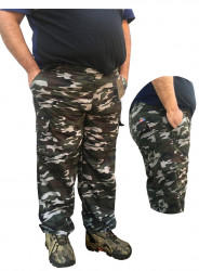Спортивные штаны мужские БАТАЛ на флисе оптом 50329674 08-26