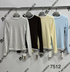 Лонгсліви жіночі (шоколад) оптом