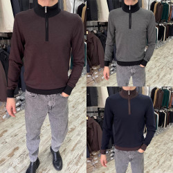 Свитера мужские (черный) оптом 89062531 0103-117