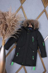 Куртки зимние подростоквые (графит) оптом Китай 70368215 789-9