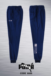 Спортивные штаны мужские БАТАЛ (dark blue) оптом 54396217 6666-40