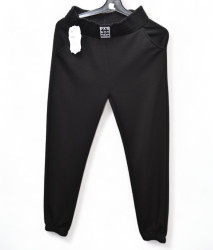Спортивные штаны женские (черный) оптом 34825160 KW-052-21