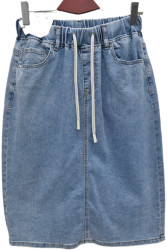 Юбки джинсовые женские DKNSEL БАТАЛ оптом 12057943 D757-11