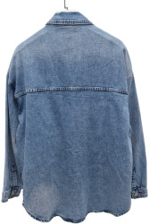 Рубашки джинсовые женские DKNSEL БАТАЛ оптом 83470529 518-113