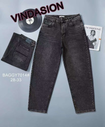 Джинсы БАГГИ женские ПОЛУБАТАЛ оптом 15032768 7014-2