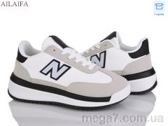 Кроссовки, Ailaifa оптом NR006 white-grey
