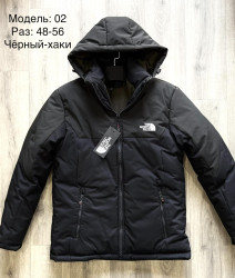 Куртки зимние мужские (черный-хаки) оптом 65492703 К02-65