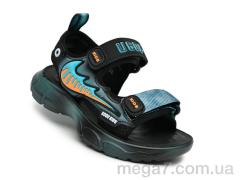 Сандалии, TOM.M оптом B2818 чорний-зелен.