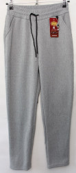 Спортивные штаны женские БАТАЛ на меху оптом 87042531 SY002-49
