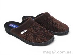 Тапки, Rai shoes оптом 74735707 коричневий