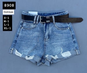 Шорты джинсовые женские оптом 48071659 8908-243