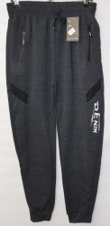 Спортивные штаны мужские на флисе (gray) оптом 05964387 WK-2135-33