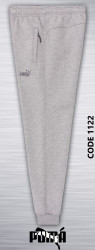 Спортивные штаны мужские БАТАЛ на флисе (серый) оптом 50831462 1122-42