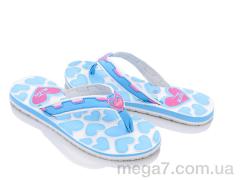 Шлепки, Obuvok оптом W8523 l.blue
