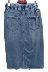 Спідниці джинсові жіночі БАТАЛ оптом DRAGON 
