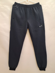 Спортивные штаны мужские на флисе (dark blue) оптом 37546109 4652-66