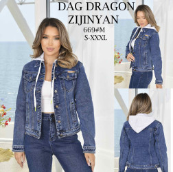 Куртки джинсовые женские оптом DRAGON 10927354 669-17