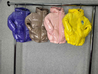 Куртки демисезонные детские (розовый) оптом 34867209 04-22