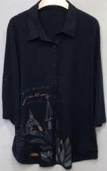 Рубашки женские GERTIE (черный) оптом 96054821 6170-7