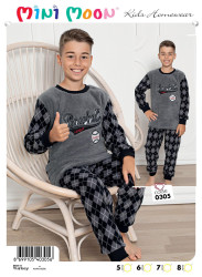 Ночные пижамы детские на флисе оптом 30871524 0305-29