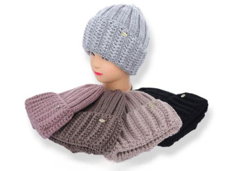 Шапки жіночі на флісі оптом ANGELICA 