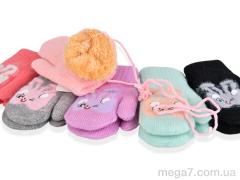 Варежки, PAIDI оптом 1002 mix