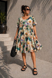 Платья женские БАТАЛ оптом 74895201 335-336