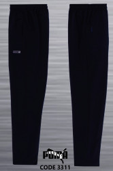 Спортивні штани чоловічі на флісі (чорний) оптом  