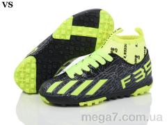 Футбольная обувь, VS оптом Soccers 002 black-green (31-35)