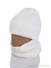 Шапка, Королева оптом 9-25 white