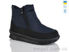 Ботинки, Selena оптом 114 синій однотон.