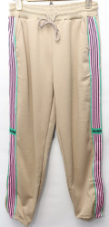 Спортивные штаны женские БАТАЛ на меху оптом 14396852 F71113-36