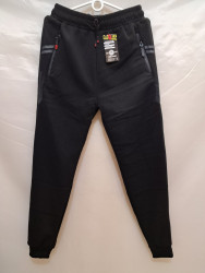 Спортивные штаны мужские на флисе (black) оптом 29368710 7128-28