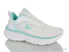 Кроссовки, Violeta оптом 24-159 white-green