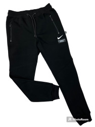 Спортивные штаны мужские на флисе (чорний) оптом 08931475 22-94